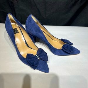 Elisa Officer Blue Faux Suede Pumps size 6.5